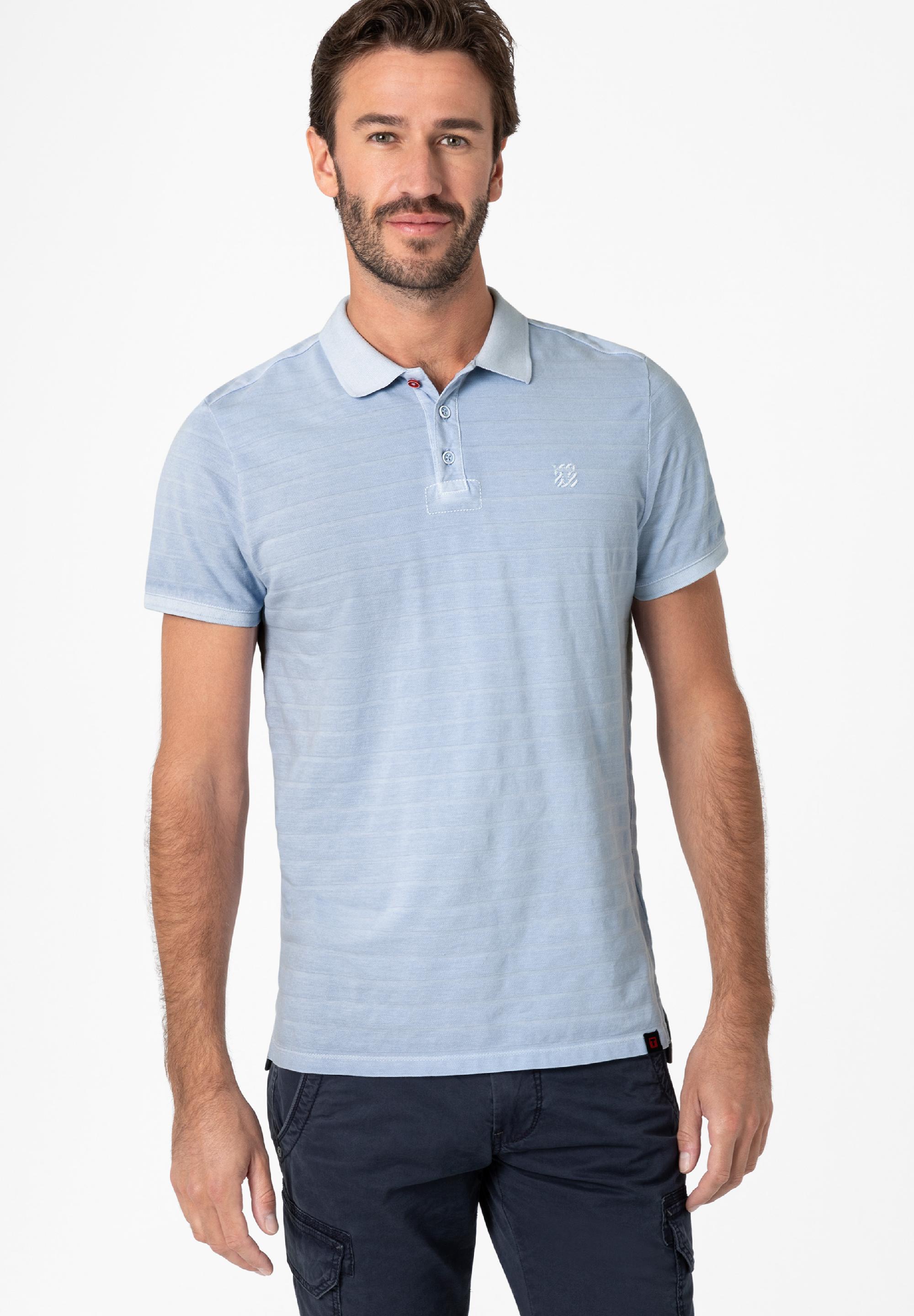 Tonal Striped Poloshirt