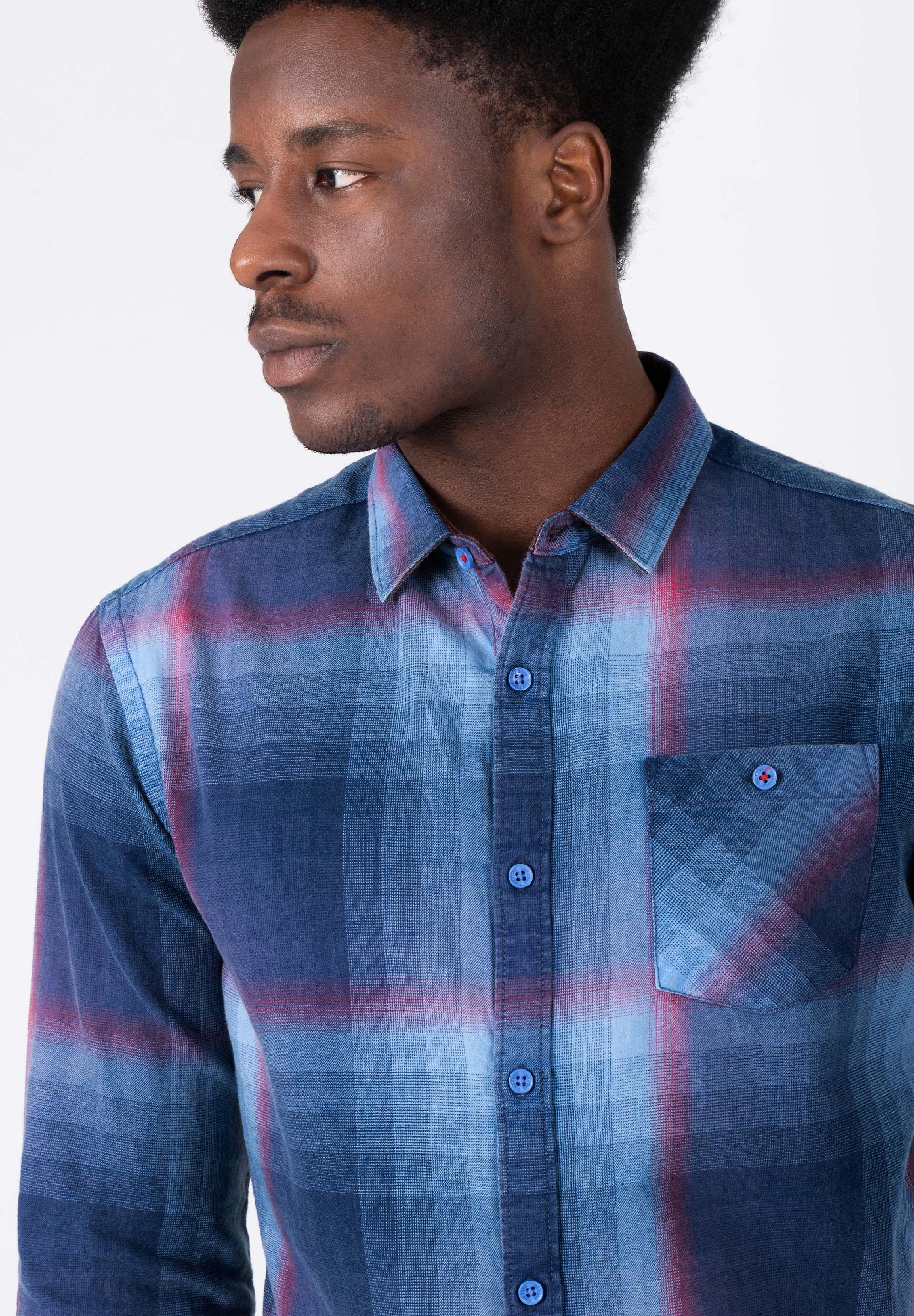 Effect Weave Check Shirt