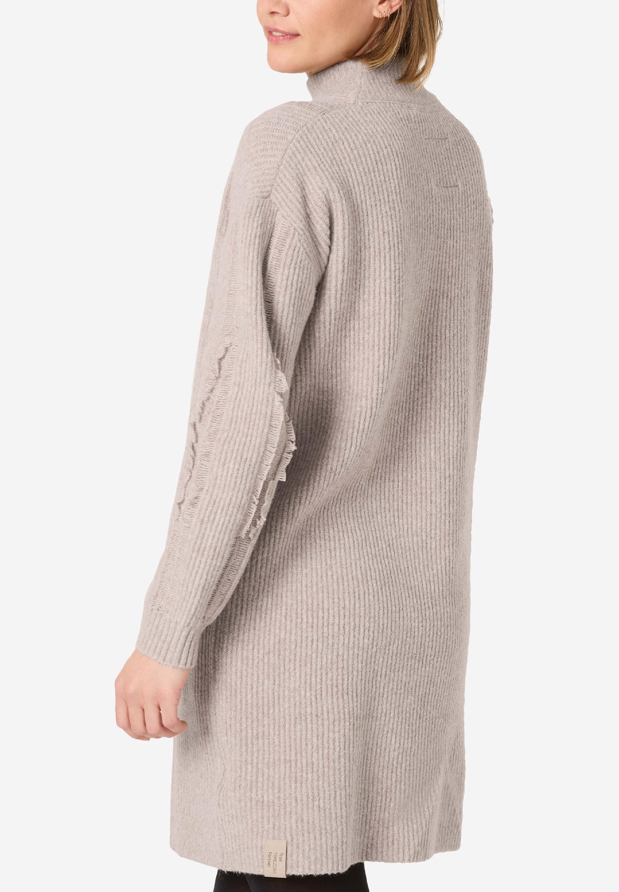 Fray Mock Neck Dress