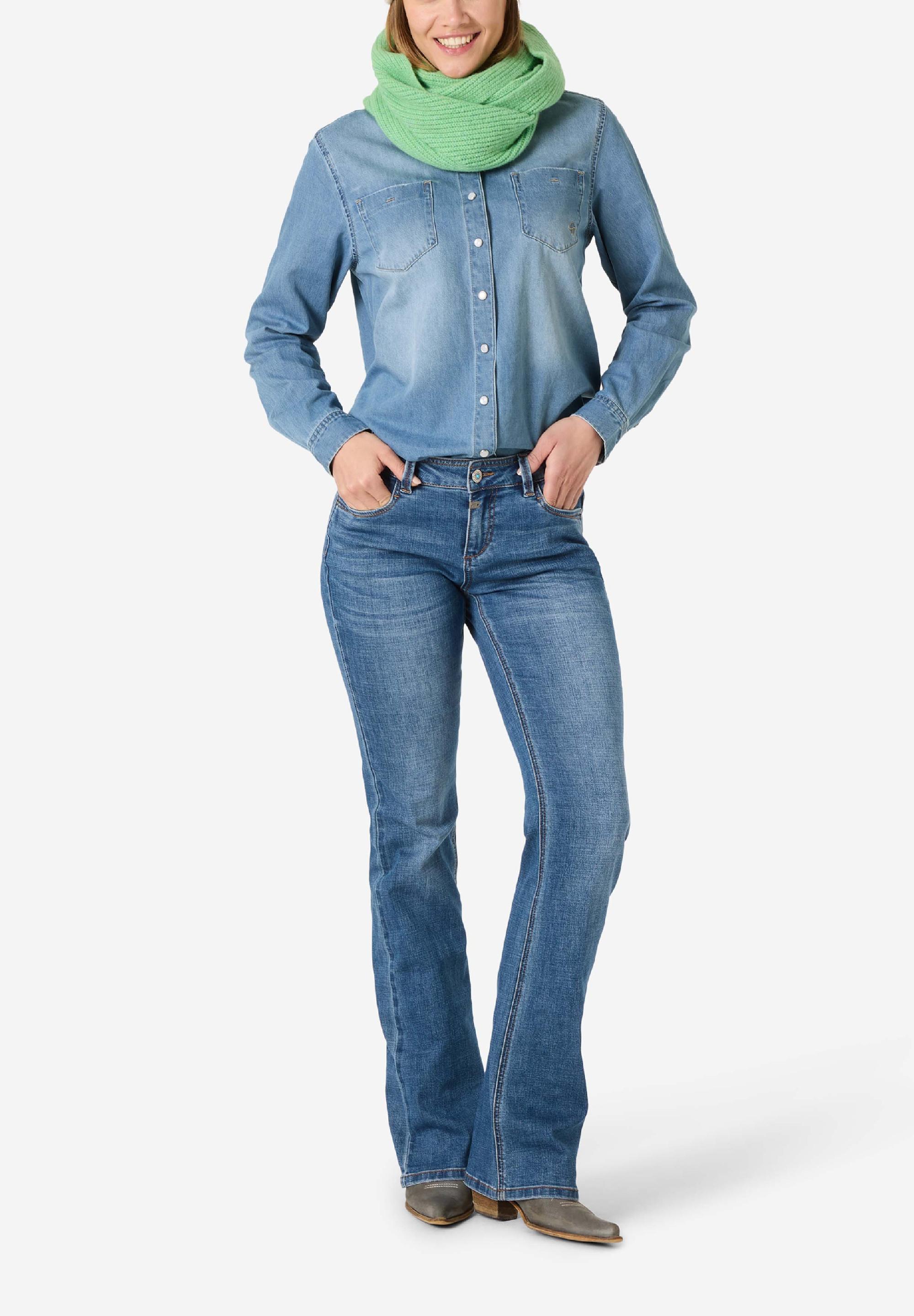 Boyfriend Fit Denim Shirt