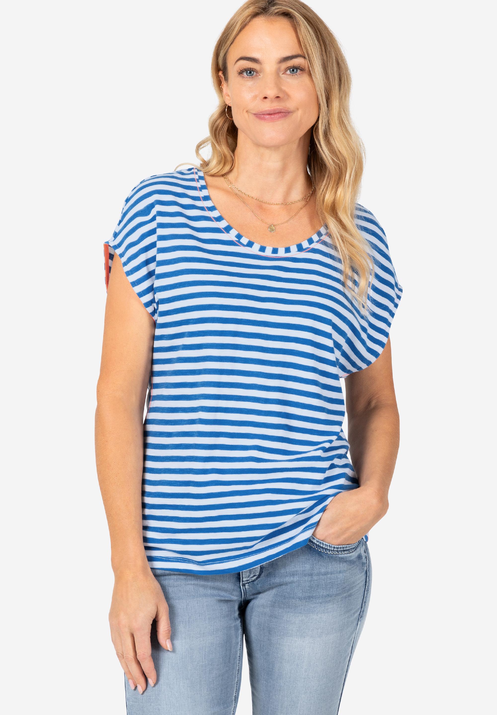 Striped Round Neck T-Shirt