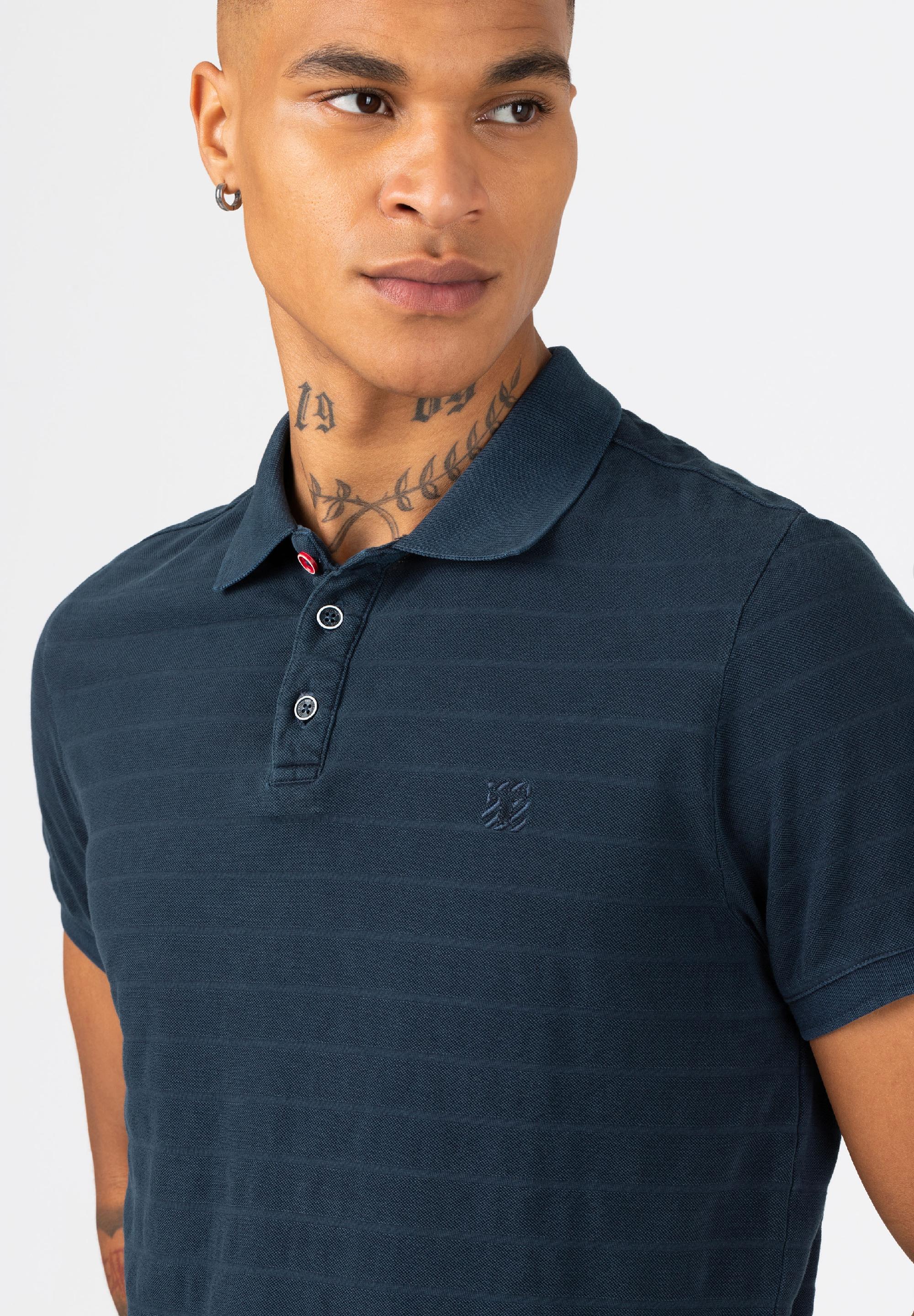 Tonal Striped Poloshirt