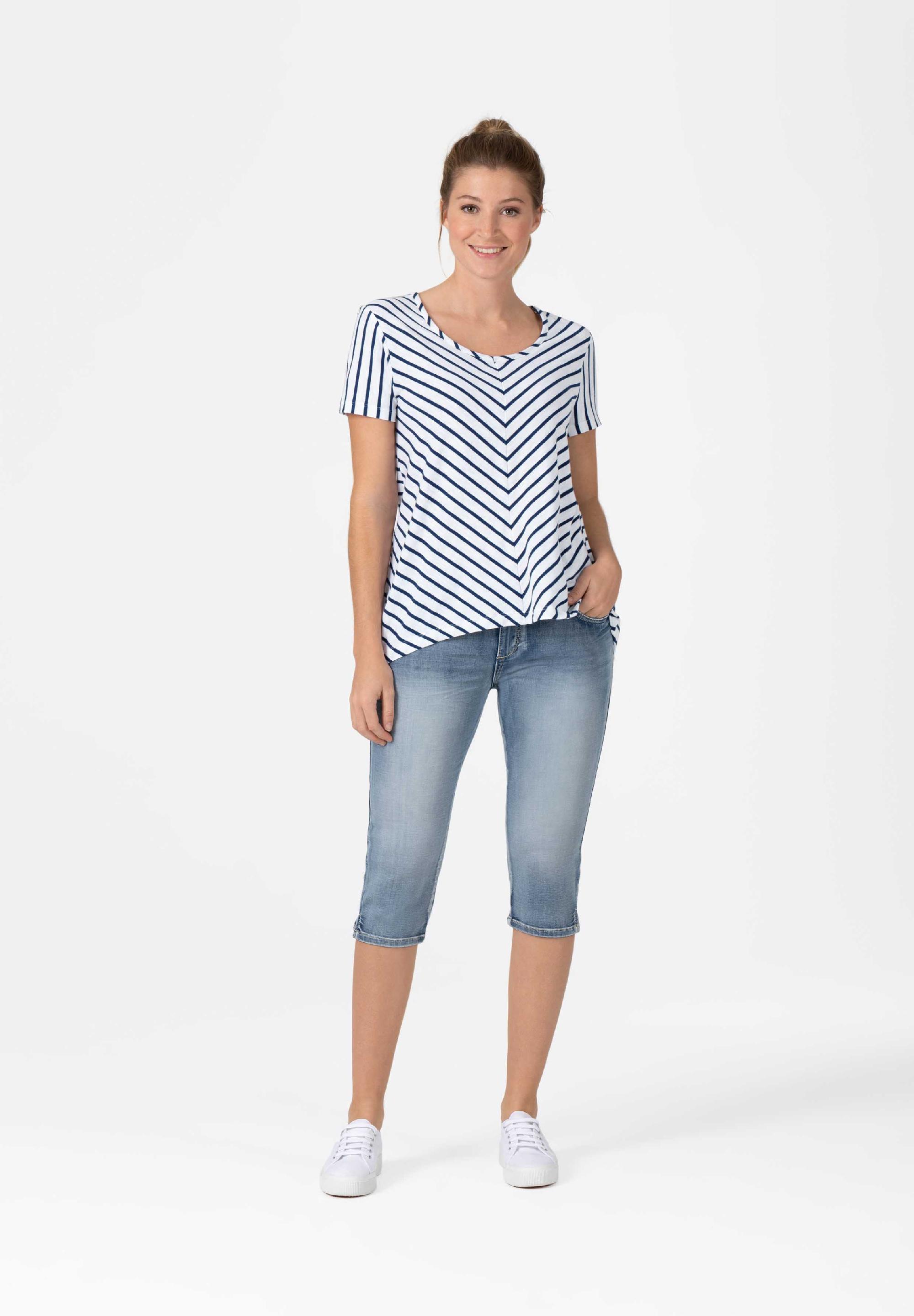 Striped A-Shape T-Shirt