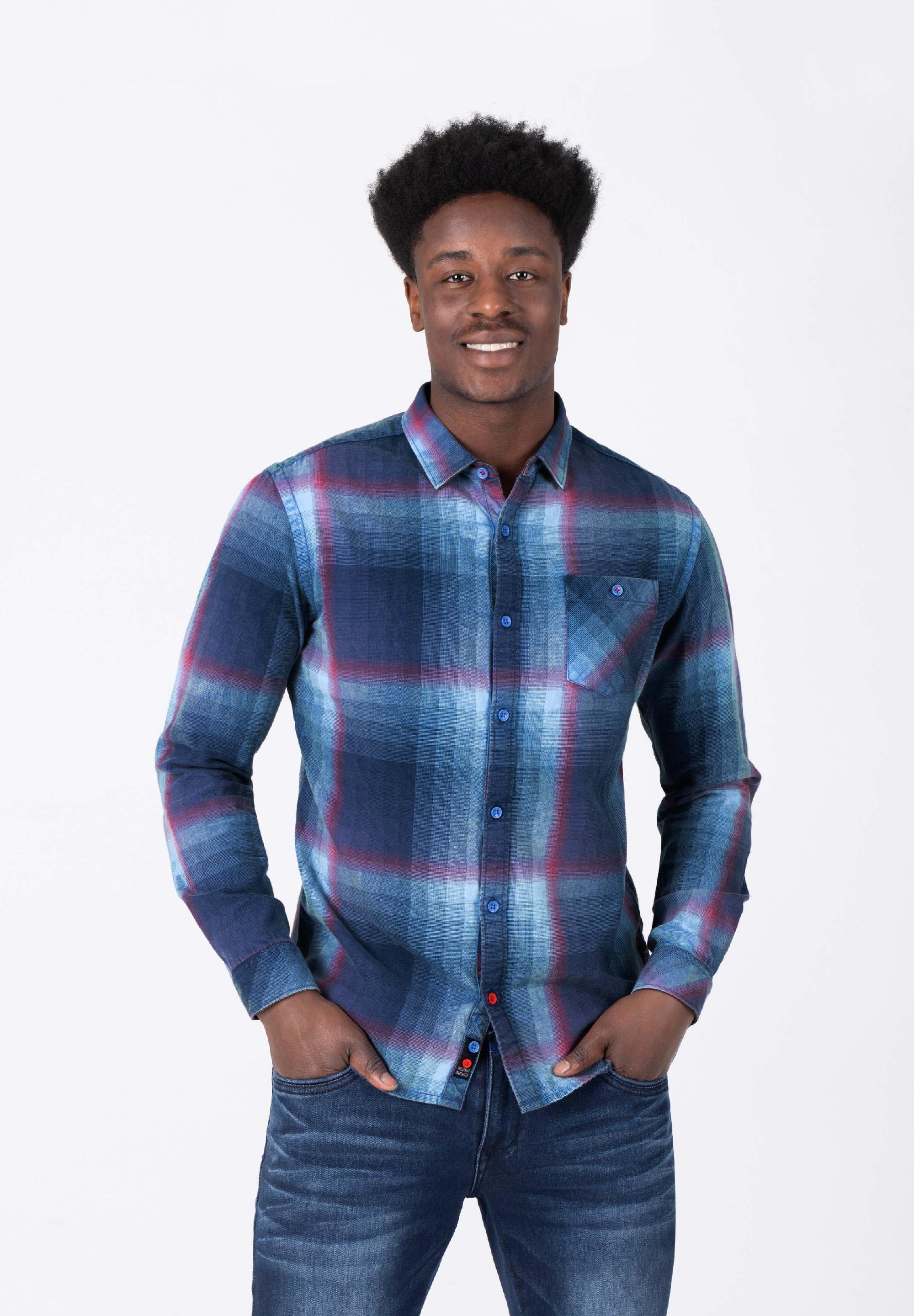 Effect Weave Check Shirt