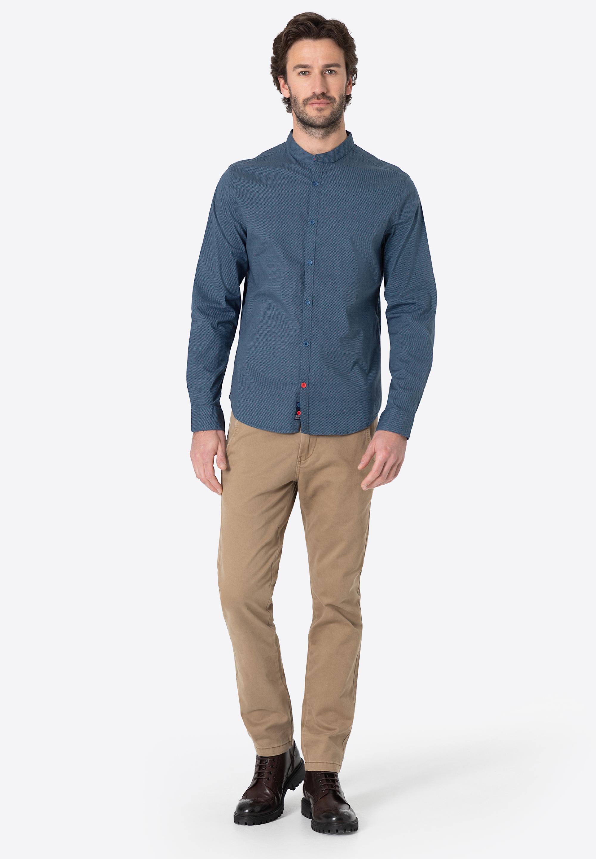 Stand-up-collar Shirt