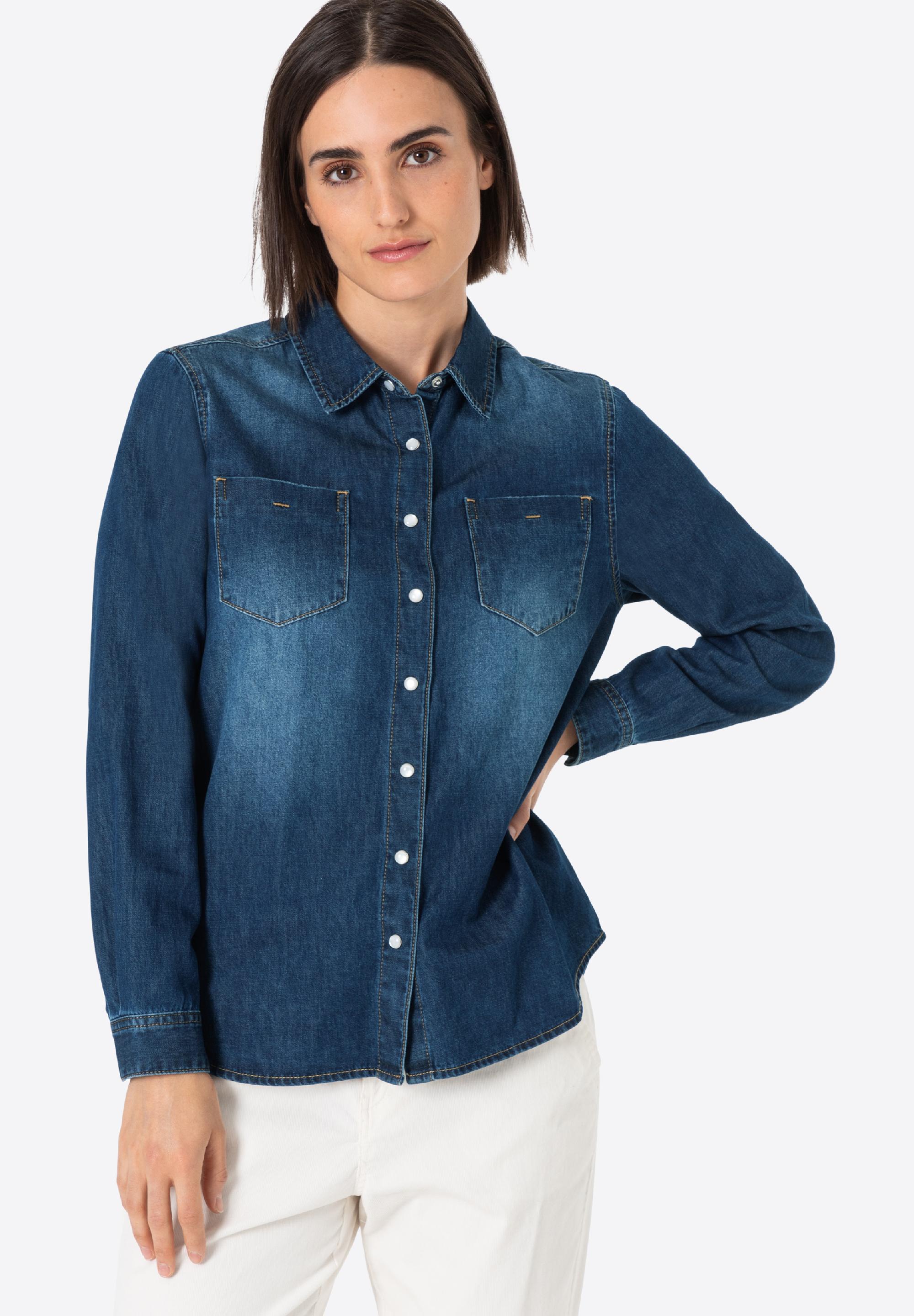 Boyfriend Fit Denim Shirt