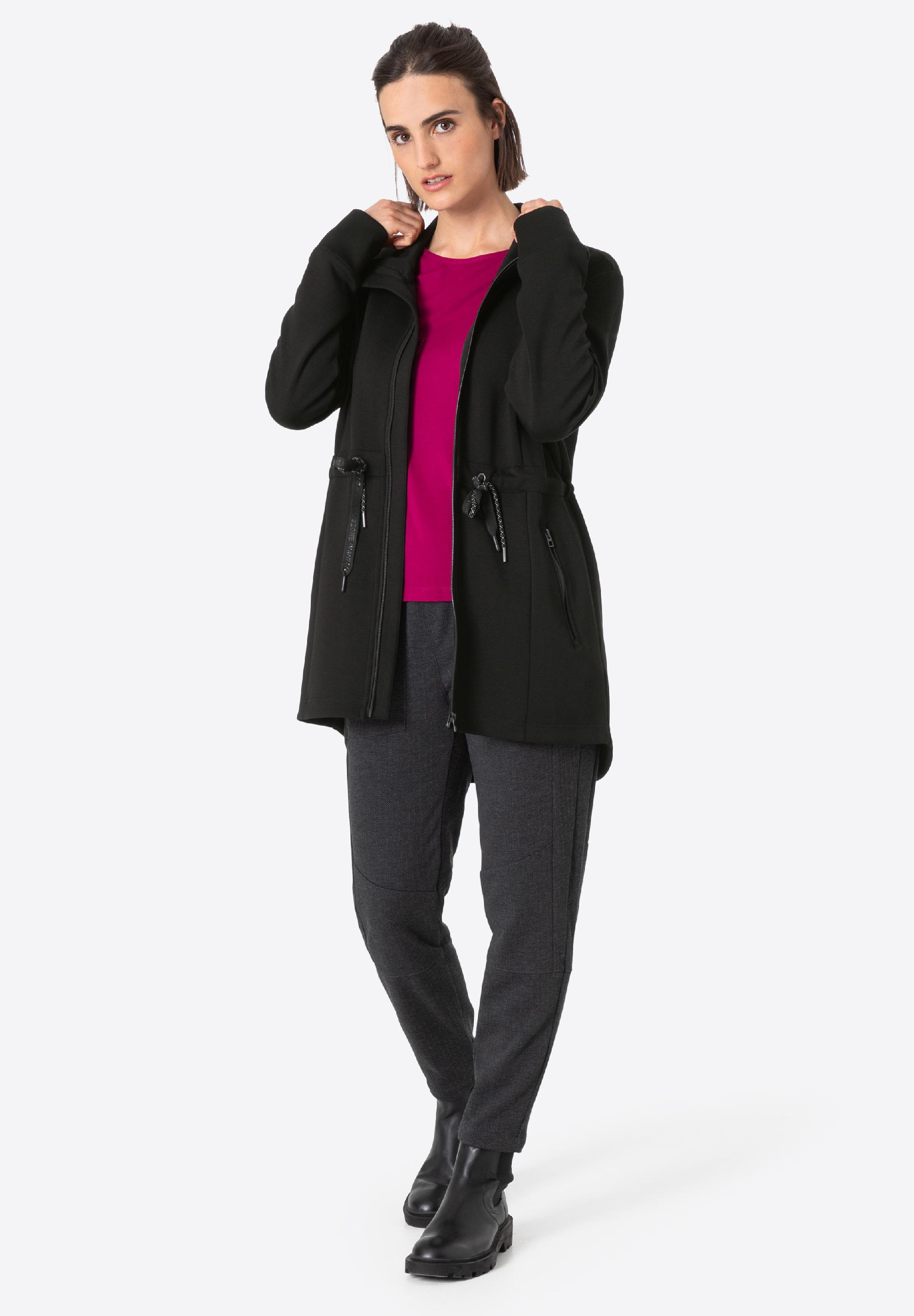 Long High Neck Zip Jacket