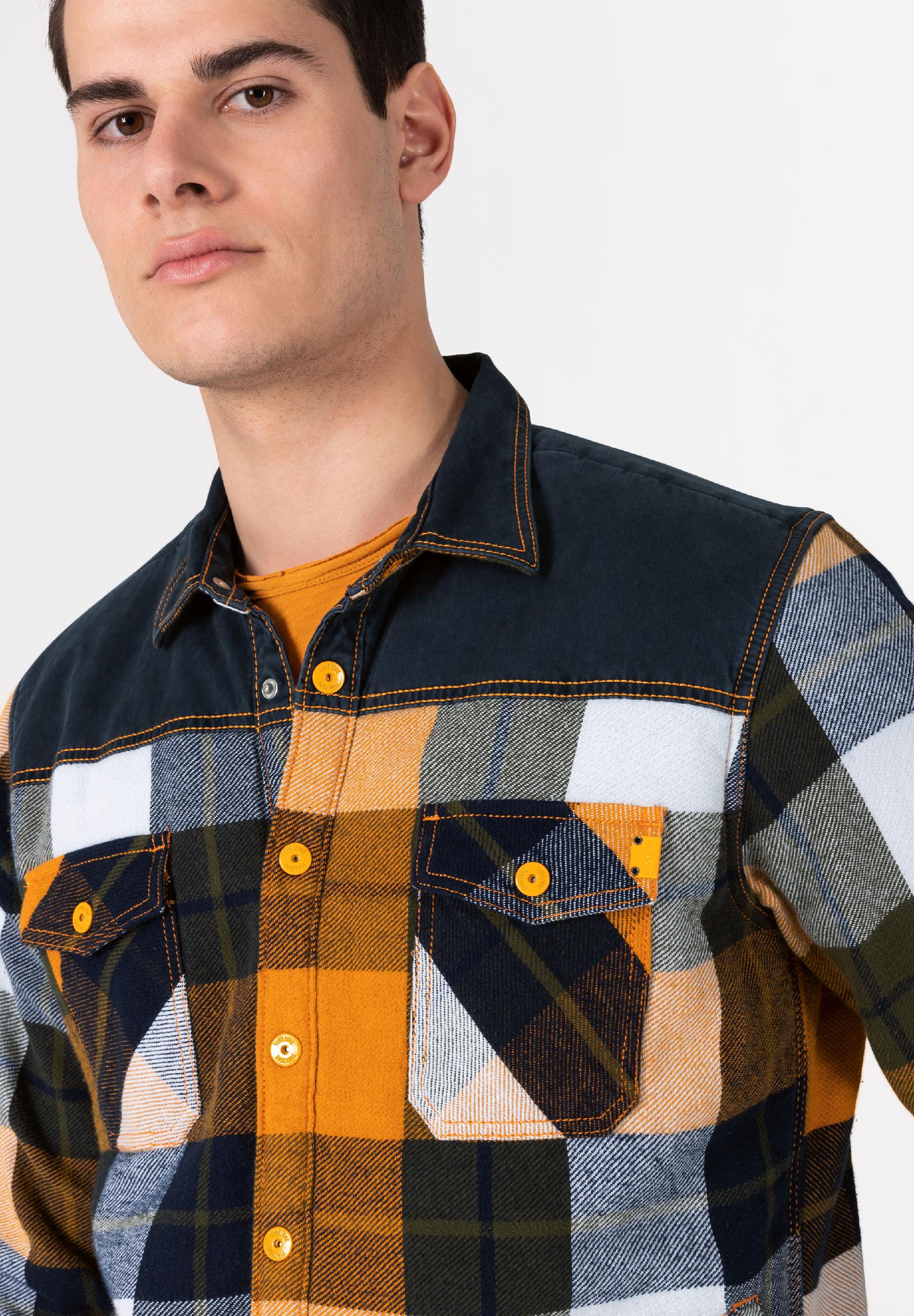 Overshirt Fabricmix padded