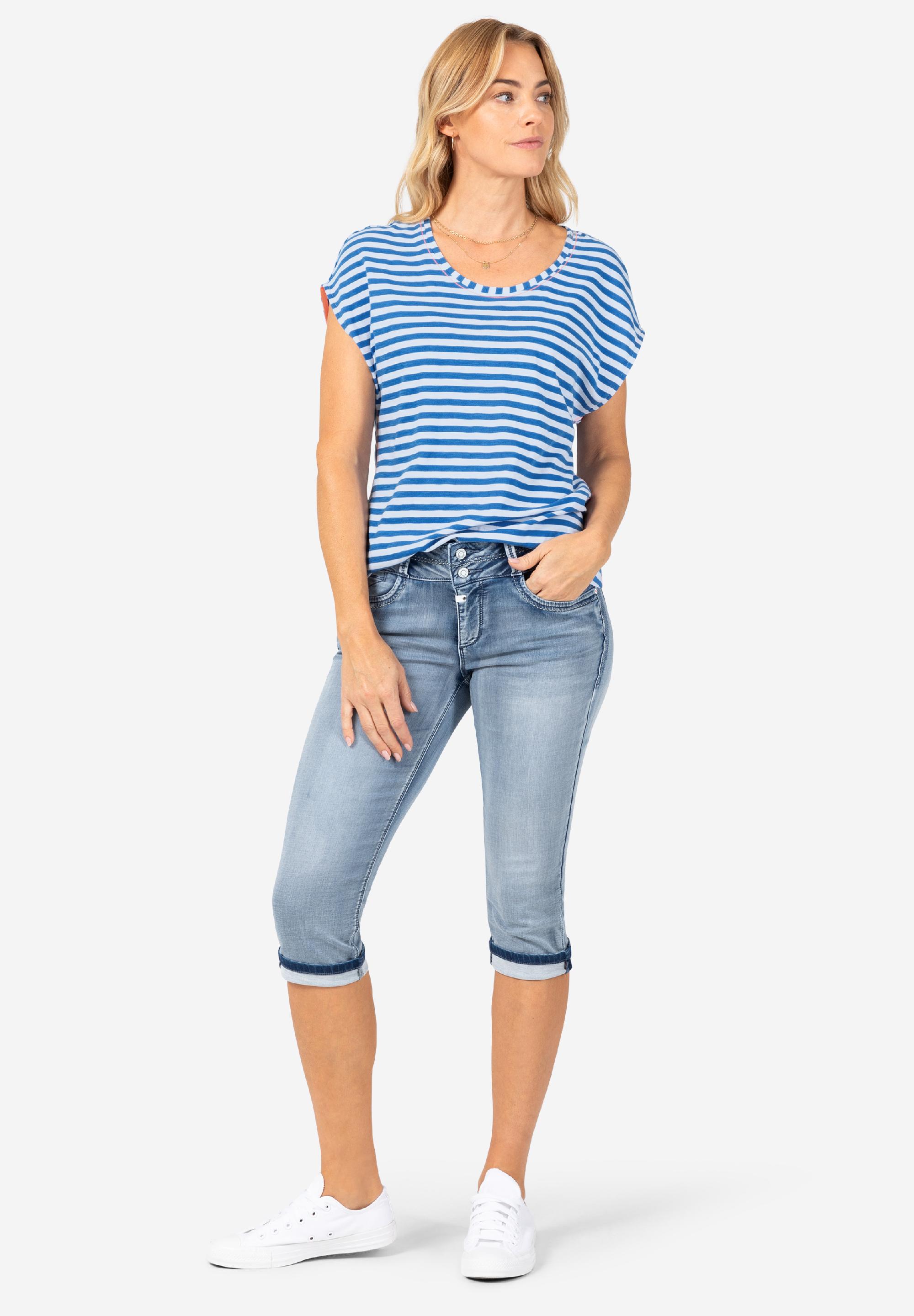 Striped Round Neck T-Shirt