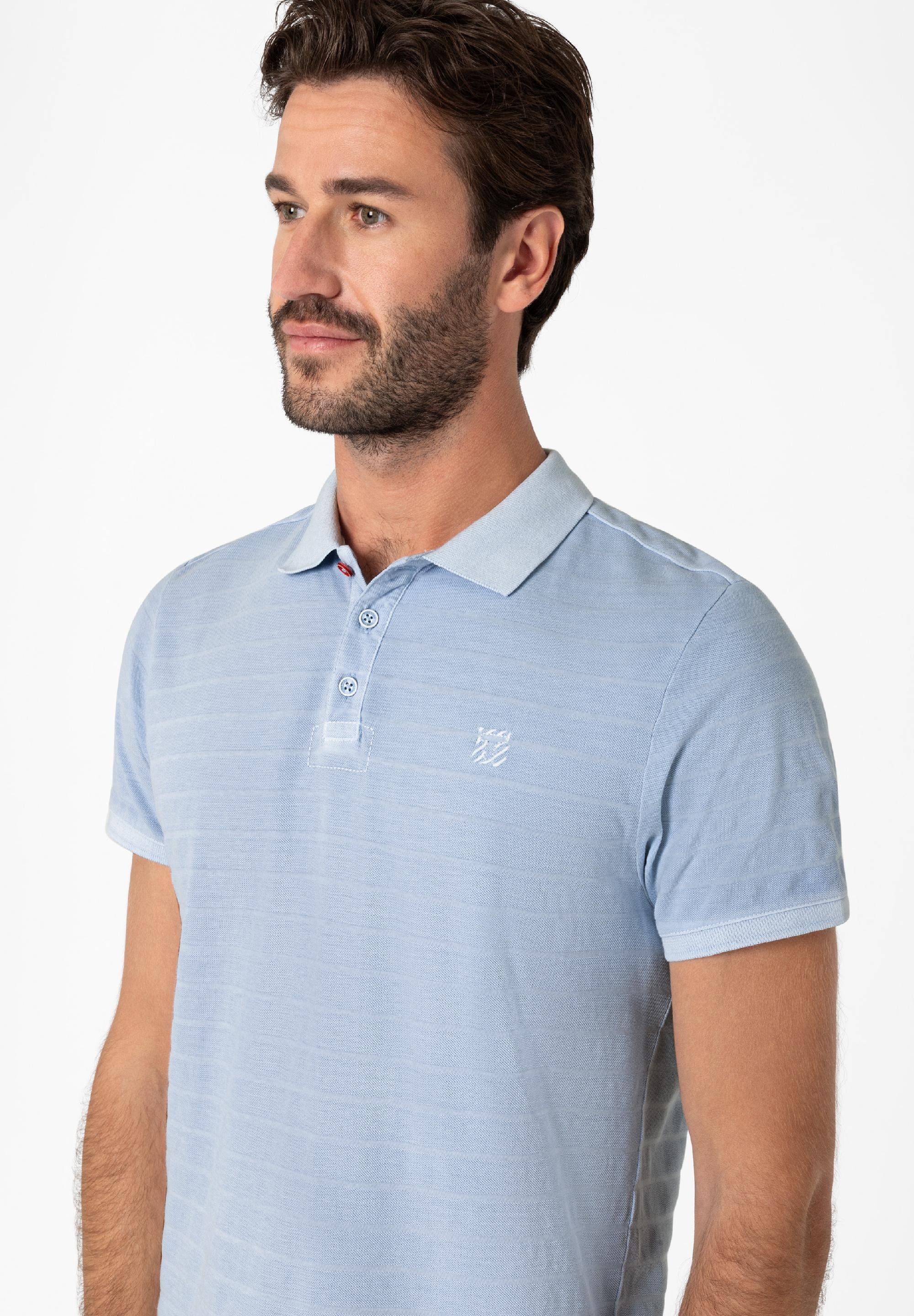 Tonal Striped Poloshirt