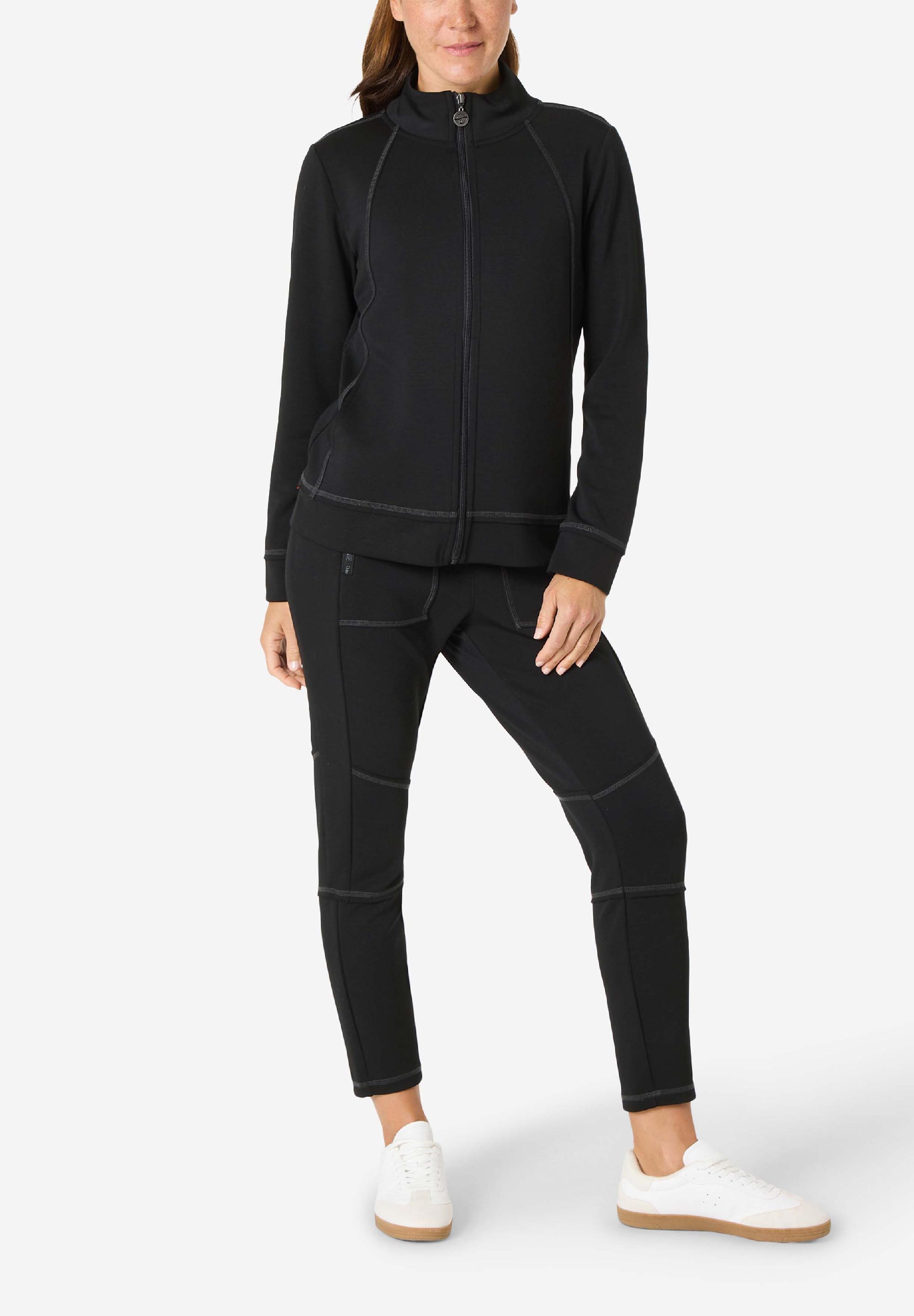 Stand-up Collar Sweatjacket