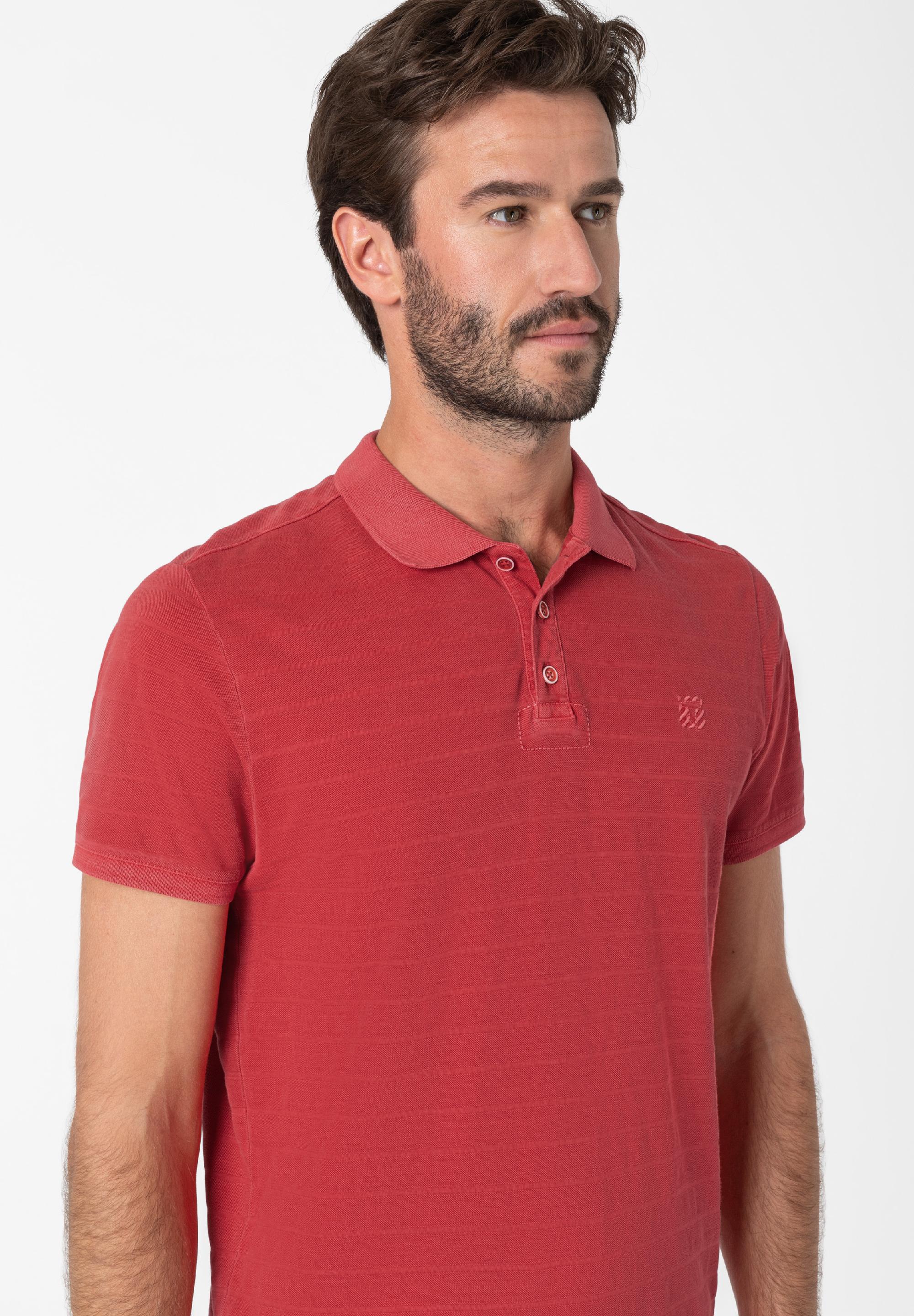 Tonal Striped Poloshirt