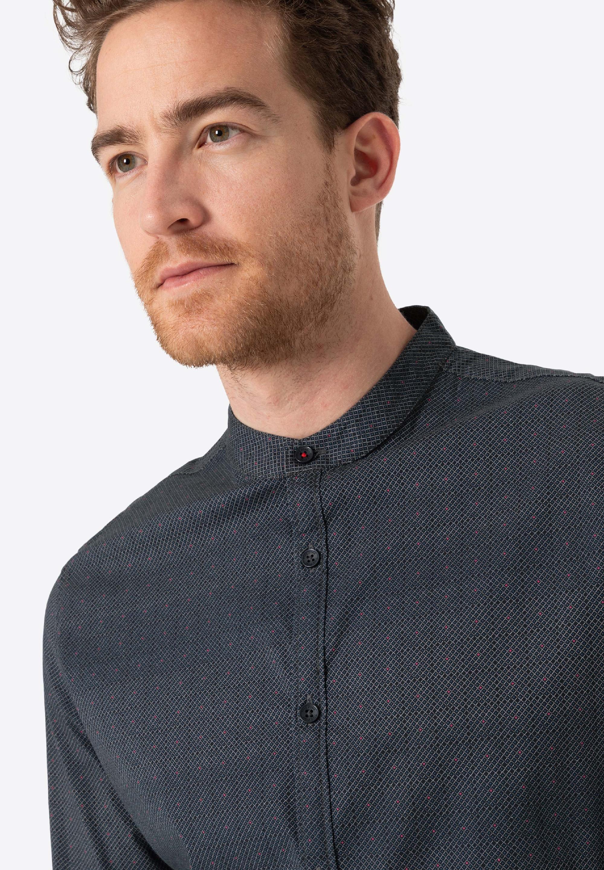 Stand-up-collar Shirt