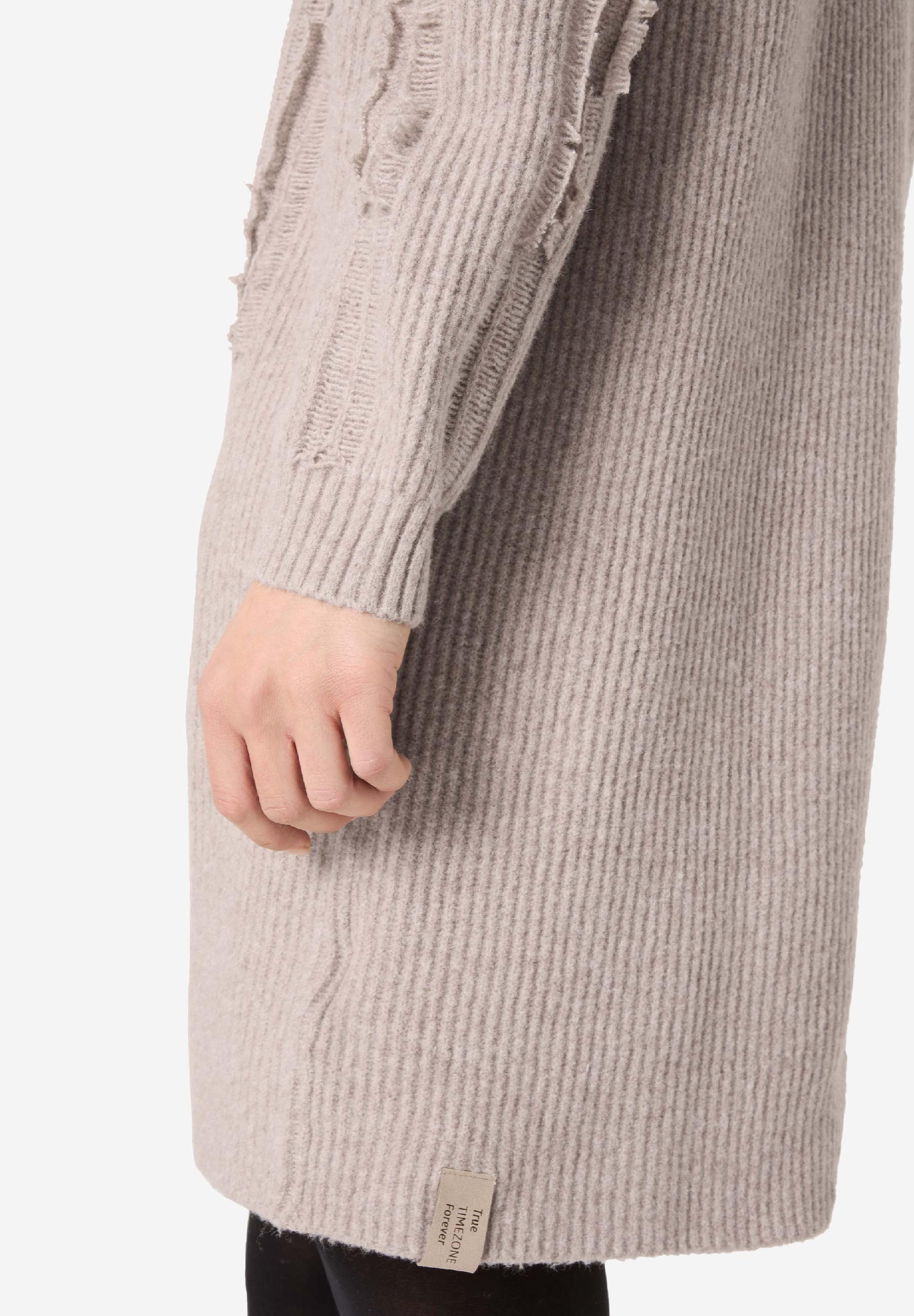 Fray Mock Neck Dress