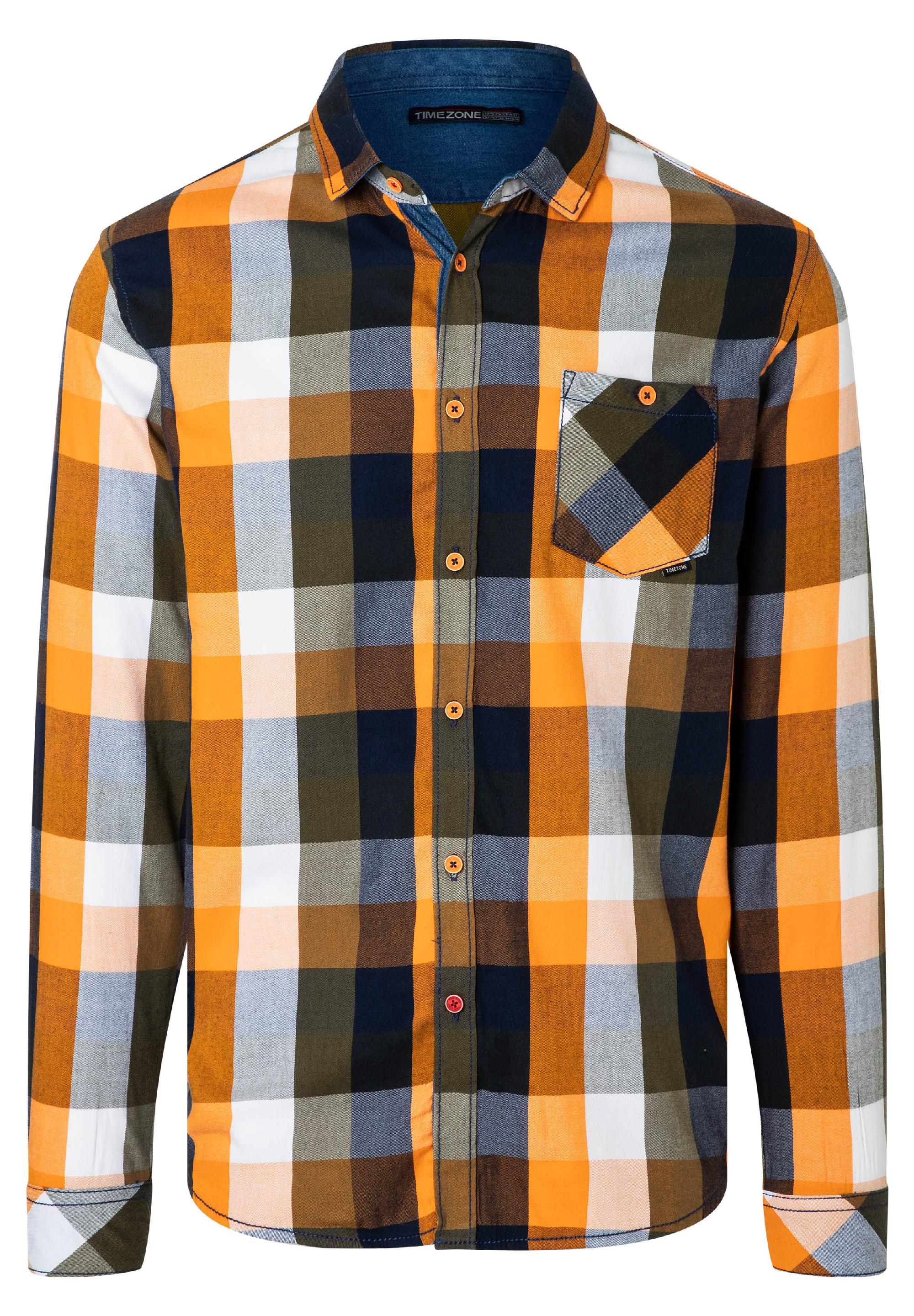 Effect Weave Check Shirt - kent collar