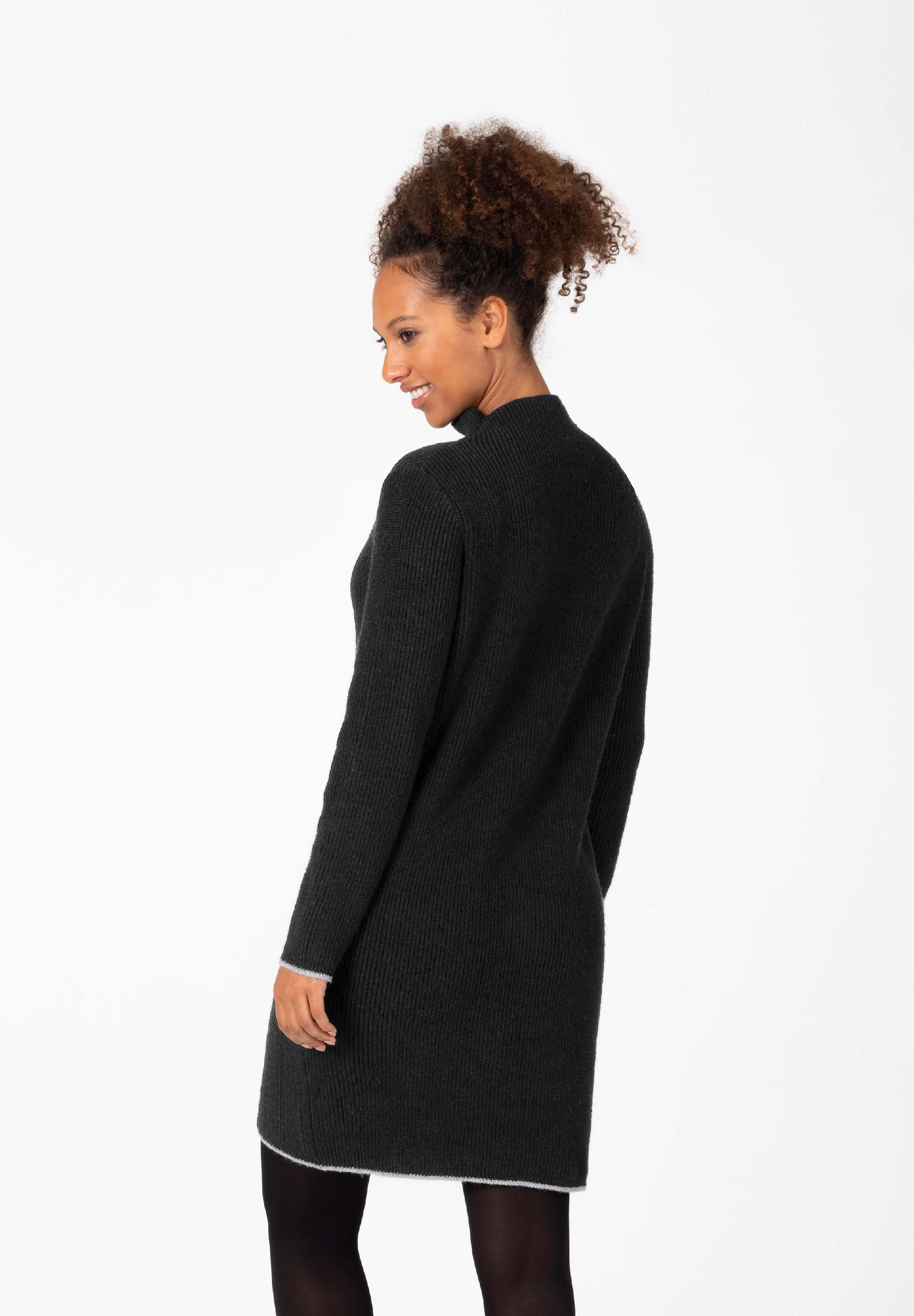 High Collar Knit Dress