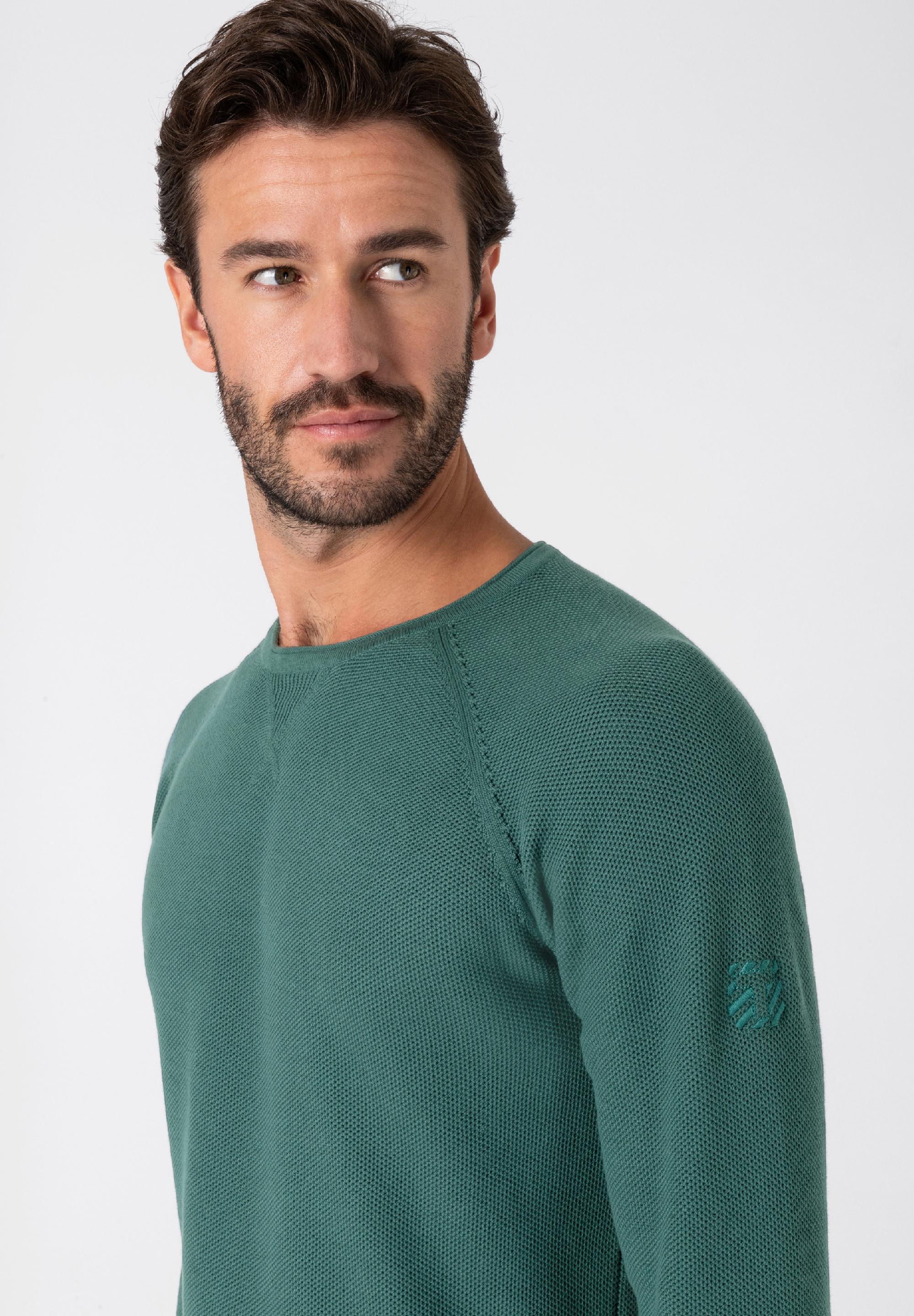 Spiral Knit Crewneck