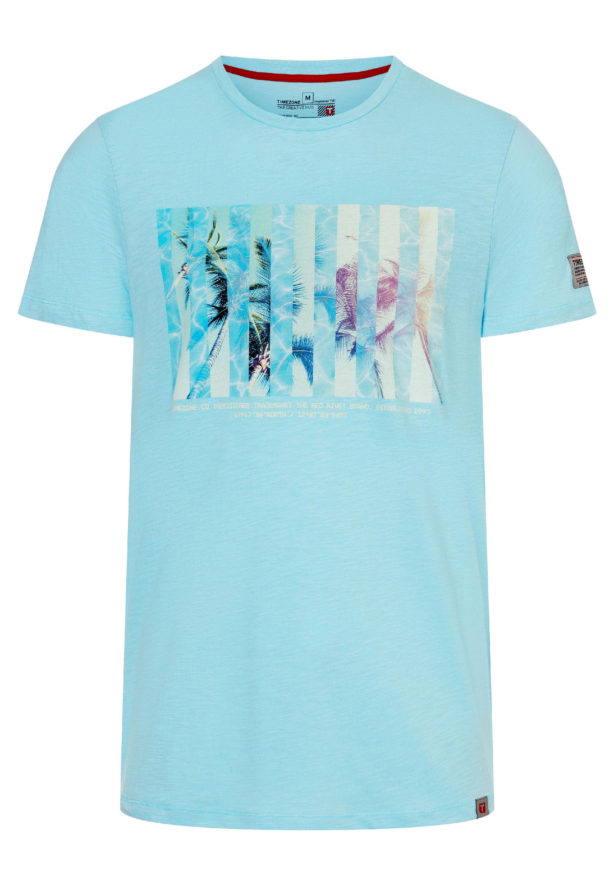Striped Palm T-Shirt print